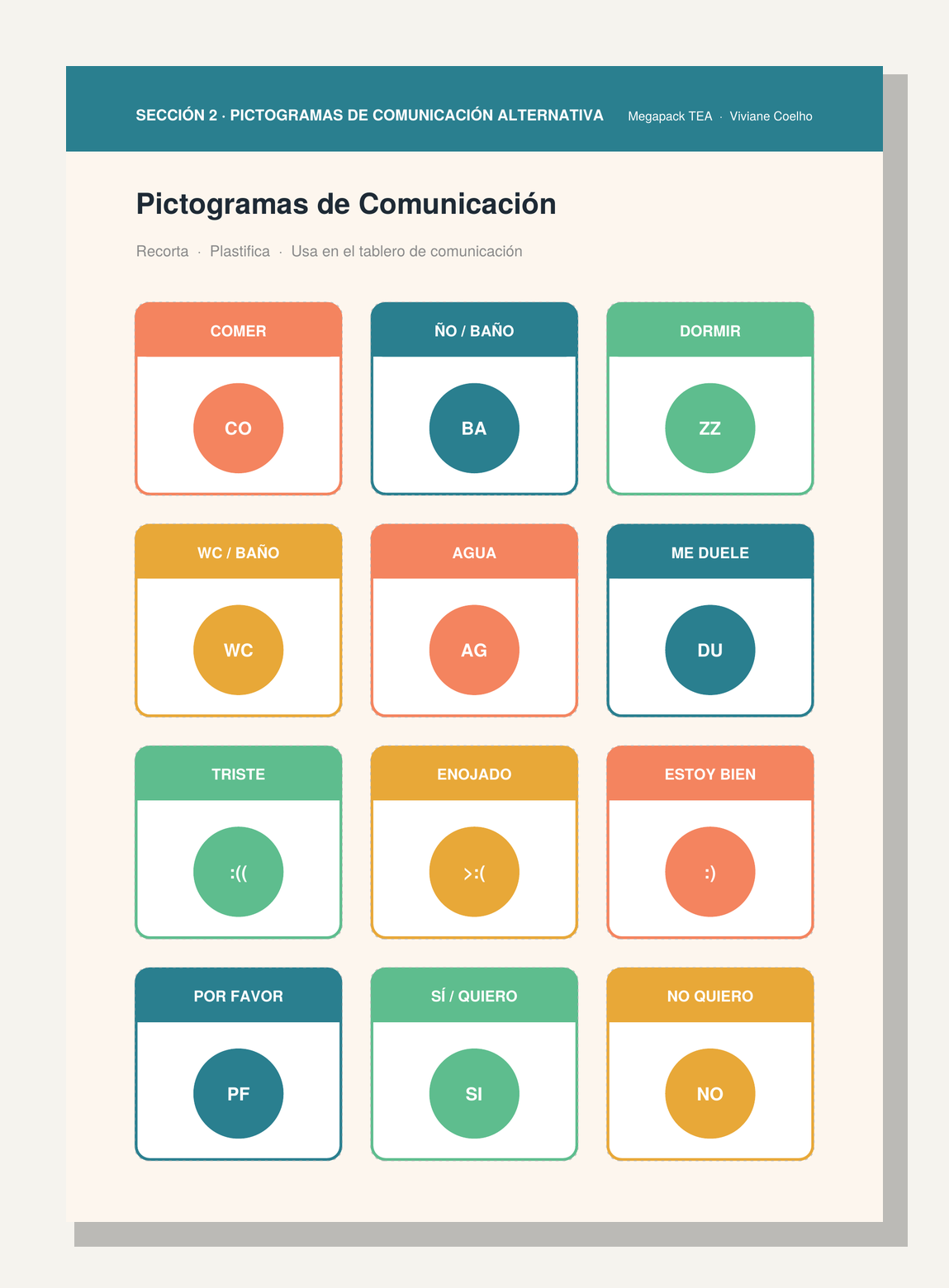 Pictogramas de comunicación alternativa